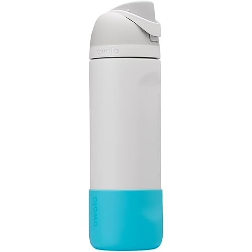 Owala Silicone Water Bottle Boot, Anti-Slip Protective Sleeve Cover for 40-oz FreeSip, Twist, and Flip Stainless Steel Water Bottles, Blue