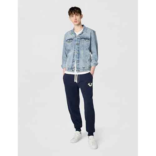 True Religion Mens Classic Logo Jogger Sweatpant