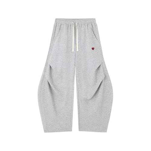 Aelfric Eden Wide Leg Sweatpants Womens Wrinkle Barrel Sweatpants Casual Athletic Baggy Lounge Pants