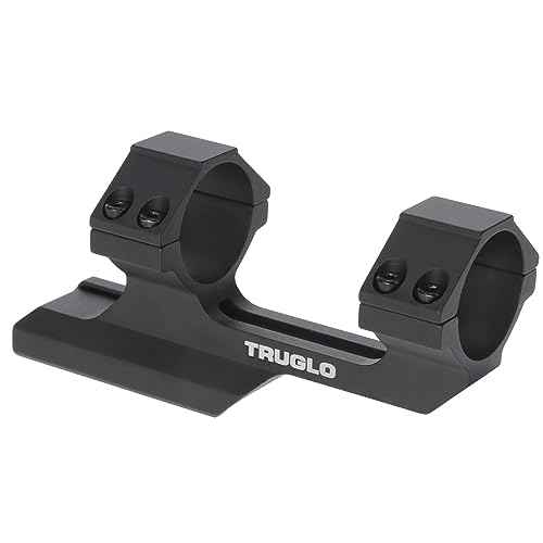 TRUGLO Tactical Hunting Shooting Versatile Durable One-Piece Picatinny Style Scope Mount with Rings