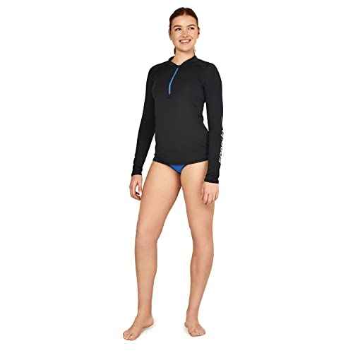 Speedo Women's Precision Pleat Zip Rashguard