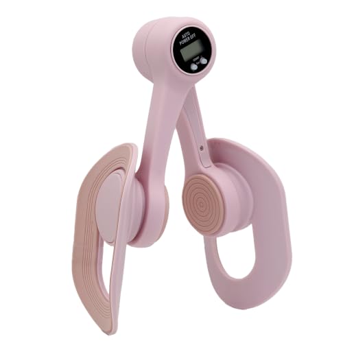 Pink Thigh Trainer with LED Counter & 360° Adjustable Pelvic Floor Exercise Equipment for Women