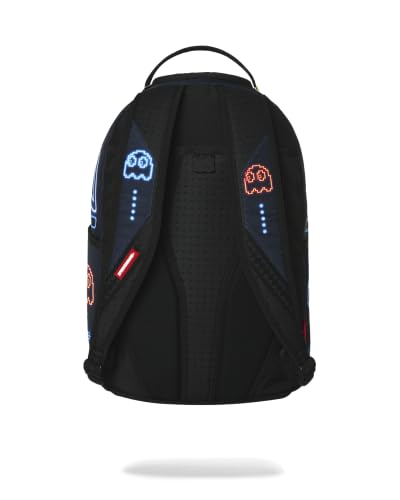 Sprayground PAC-MAN EAT EM UP Backpack - 18 Inch Polyester School Bag with Laptop Compartment