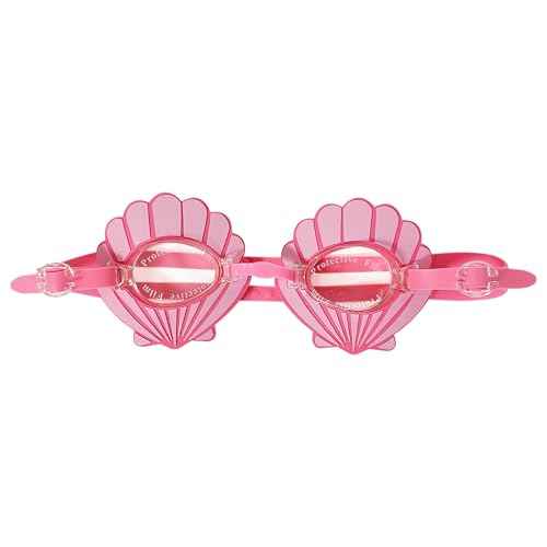 LUV HER Seashell Youth Swim Goggles ? Mermaid-inspired, anti-fog, UV protection, adjustable strap for kids