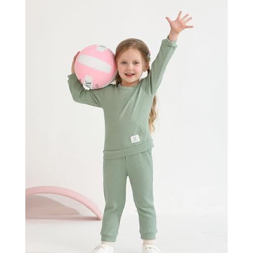 Weebaby Toddler Girl Clothes Infant Girl Sweatsuit Baby Pant Set Outfits Fall Winter Clothing Little Clothes for Girl