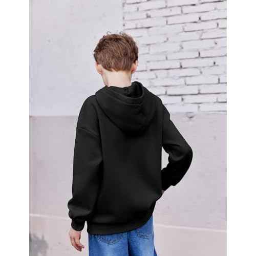 Arshiner Boys Hooded Sweatshirt Fleece Pullover Long Sleeve Warm Hoodies with Pocket for Kids 5-14 Years