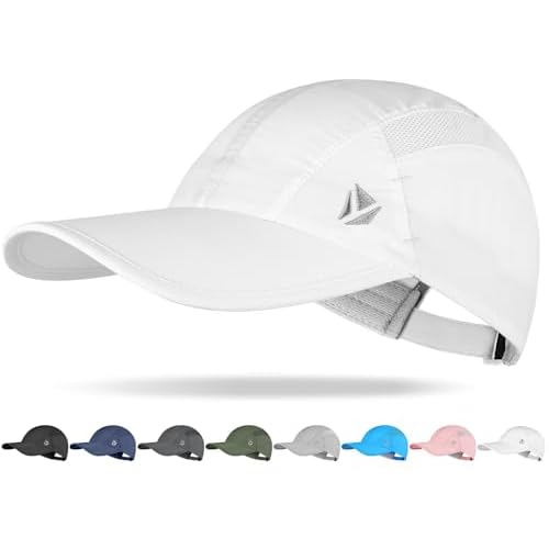 Quick-Dry Running Hat for Men & Women Cooling Hat UPF 50+ Thin Baseball Cap Lightweight Breathable Mesh Sport Hats