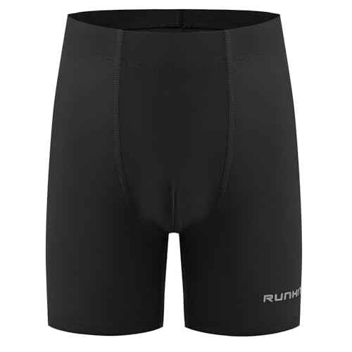 Runhit Boys Swim Jammers Square Leg Youth Competitive Swim Racing Team Swimsuits Athletic Quick Dry Swimming Shorts UPF 50+