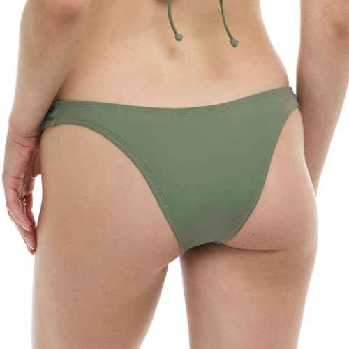 Body Glove Women's Smoothies Athena Solid Low Rise Cheeky Bikini Bottom Swimsuit
