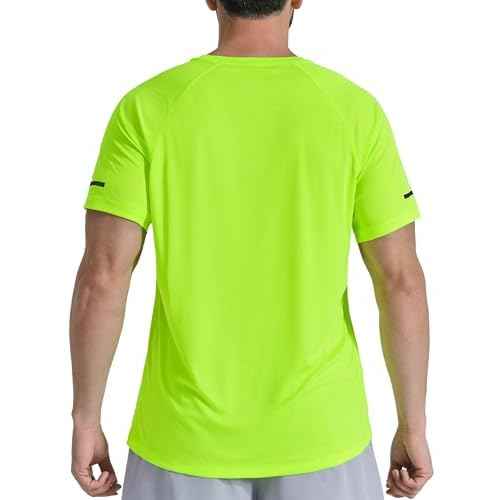 Men's Short Sleeve Workout Shirts Quick Dry Lightweight T-Shirts Gym Running Athletic Tshirt for Summer