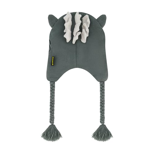 Godzilla Beanie Hat Gray One Size - Plush Warm Winter Cap