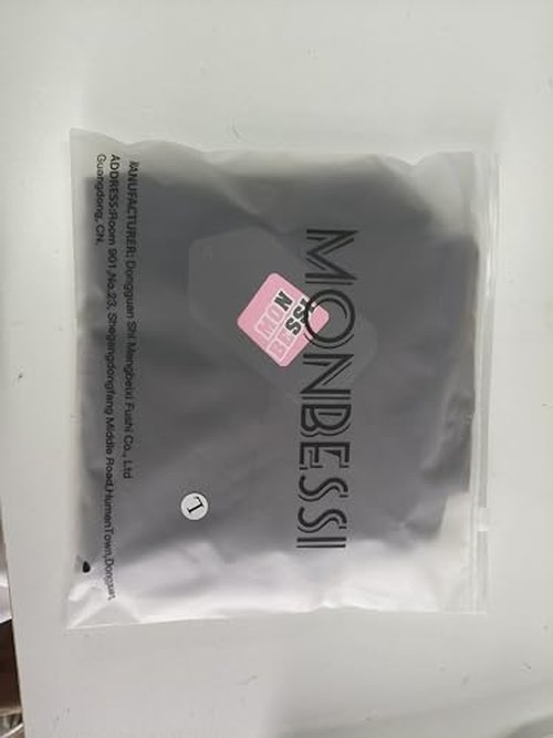 Monbessi Running Shorts Womens 2 in 1 Athletic Shorts with Zipper Pocket Swim-Shorts Ladies for Workout Training Yoga Jogging(L, Black)