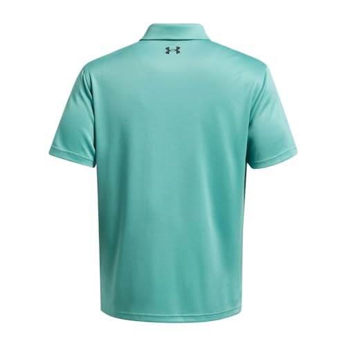 Under Armour Men's Tech Golf Polo XX-Large Green Wave & Pitch Gray Performance Shirt