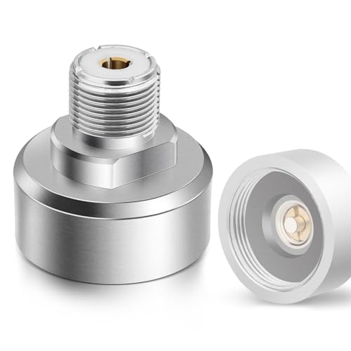 NMO to SO239 UHF PL259 Antenna Adapter for Ham Radio, Heavy Duty Brass Connector