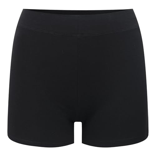 Girls Cotton Dance Shorts for Kids - Black, 4-5T Variation of THIS listing
