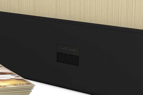 800+ Deck Case for Double-Sleeved TCG Cards - Black, Magnetic Closure & Microfiber Lining - Variation: Black / 800+