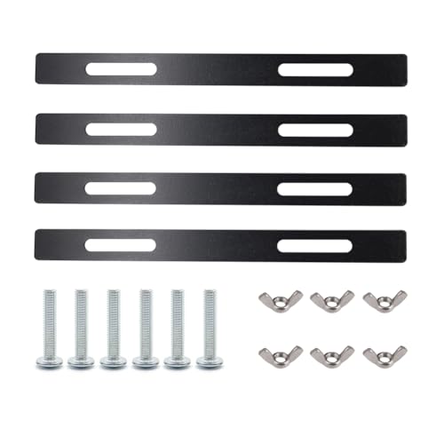 Bike Basket Mounting Brackets 9x0.8in Tool-Free Installation for Cargo Racks