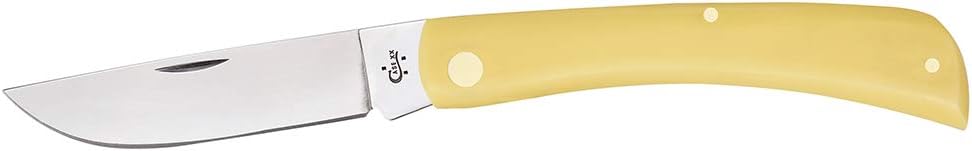 Case WR XX Pocket Knife Yellow Synthetic Sod Buster Item #038 - (3138 Cv) - Length Closed: 4 5/8 Inches