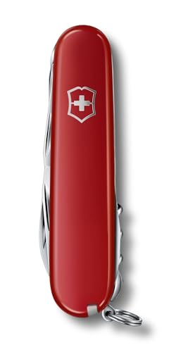 Victorinox Huntsman Swiss Army Knife - Red, 15 Functions, Pocket Multi-Tool