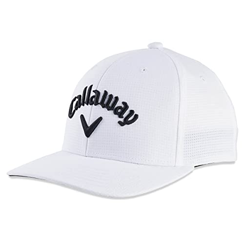 Callaway Men's Hw Cg Tour Perf No Logo 22 Cap - One Size White Black 2022