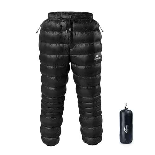 Naturehike Down Pants,Men's Women's Puffy Pants,Winter Warm Outdoor Men Women Ski Snow Pants,Camping Hiking Pants
