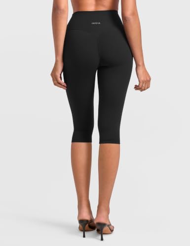 No Front Seam Scrunch Capri Leggings 16 & 19 Inch Inseam for Women