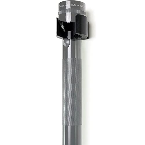 Heavy-Duty Flashlight Mount for MagLite D-Size - Wall or Surface Mount, Emergency Storage - D Battery Variation