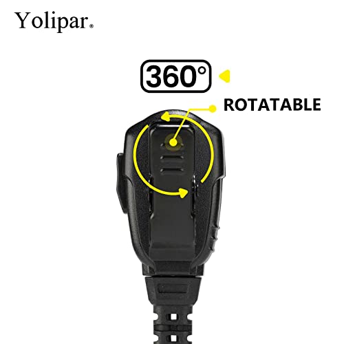 10 Pcs Surveillance Earpiece Kit for Baofeng Radio with Acoustic Tube & Mic - Compatible with Kenwood RT Series
