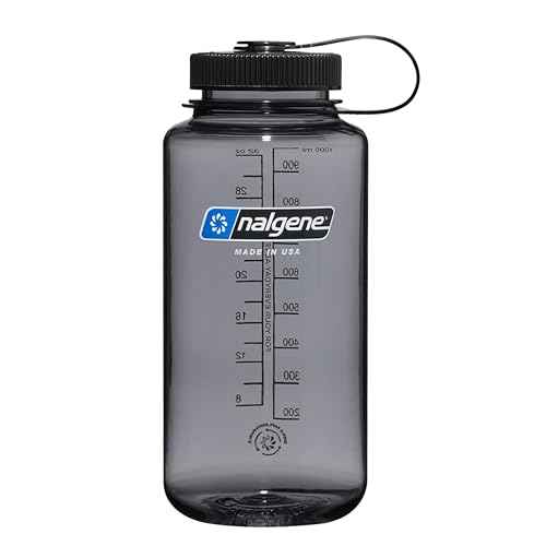 Nalgene Sustain Tritan BPA-Free Water Bottle Made with Material Derived From 50% Plastic Waste (using ISCC certified mass balance), 32 OZ, Wide Mouth