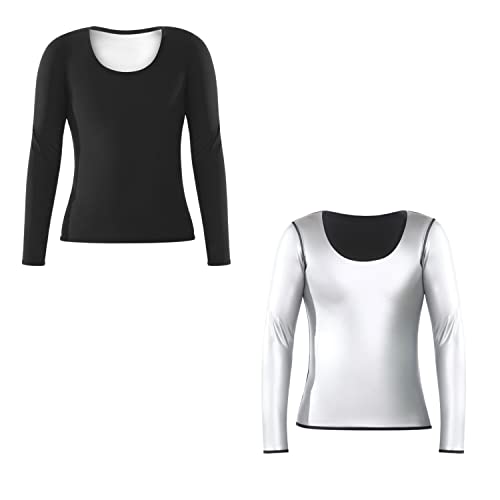 Nano Hertz Sauna Sweat Suit Shapewear Top - Medium Women Workout Body Shaper