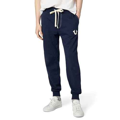 True Religion Mens Classic Logo Jogger Sweatpant