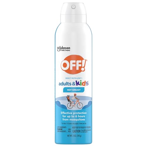 OFF! Insect Repellent Aerosol for Adults & Kids, Fragrance-Free Bug Spray for Everyday Protection from Mosquitoes and Ticks, 5 oz