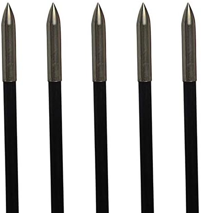 12pcs Archery Arrow Tips 75/100/125/150 Grain Field Points 5/16 inch Screw in Bullet Points Arrowheads Broadheads for Crossbow Recurve Bow Compound Bow Hunting Bow and Arrow Target Shooting Practice