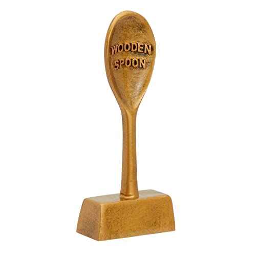 Juvale Cook Off Trophy Wooden Spoon Award - 2.5 x 6.2 x 1 in, Mini Bronze Resin - Funny Cooking Contest Trophy for Bake-Off, Chili & Salsa Competitions