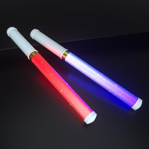 LED Glow Sticks Reusable 15 Colors Light Stick Set - 2 Pack, Battery Included - Variation ST018