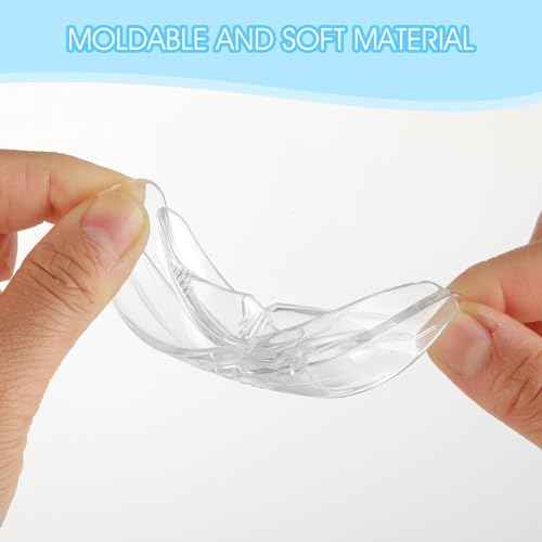 1 Piece Sports Mouth Guards Football with Case Youth Teeth Braces Clear Basketball Wrestling Boxing Taekwondo Lacrosse MMA Mouthguards Braces for Women Men