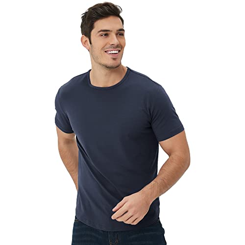 Men's Ultra-Soft Bamboo Viscose Curved Hem T-Shirt - X-Large Navy