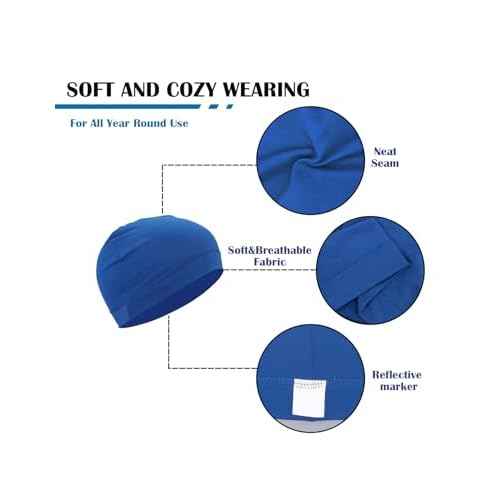 JHYWELL Cooling Sweat Caps Helmet Liner Beanie Hat Running Skull Cap Cycling Skullcap Motorcycle Hard Helmets for Men & Women