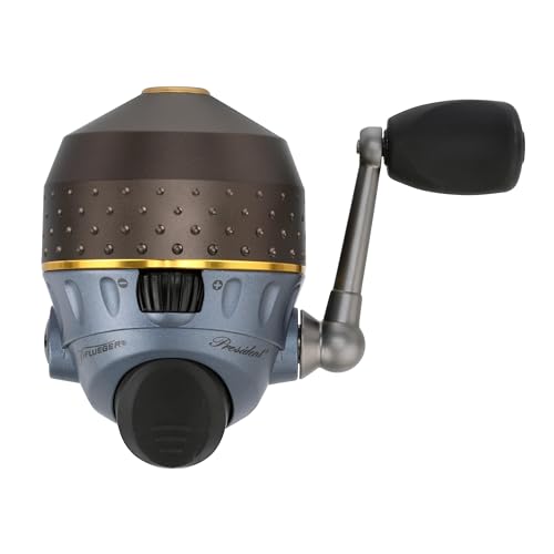 Pflueger President Spincast Reel, Size 10 Fishing Reel, Right/Left Handle Position, Aluminum Spool, Dial Drag System