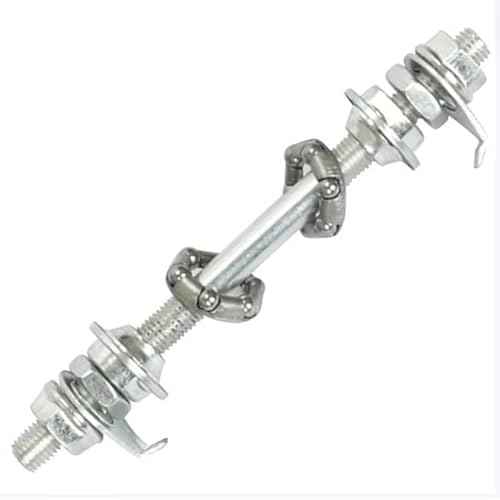 4.92 inch Silver Bike Front Axle Bearings, Simple Installation, High Strength, Lightweight, Replacement Wheel Hub Axle, General Purpose Bicycle Accessories