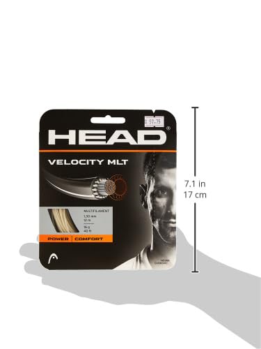 HEAD Velocity MLT Tennis Racket String Set Natural 16 Gauge - 40 Feet