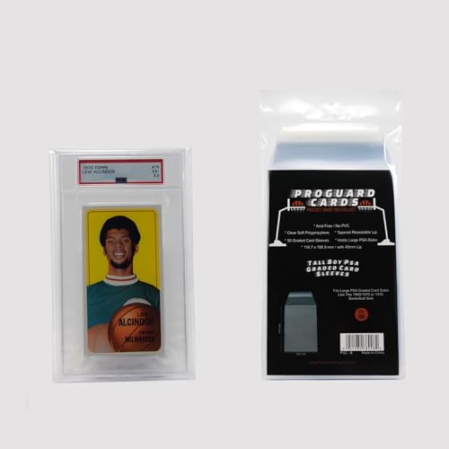 Tall Boy PSA Graded Card Sleeves for Large PSA & SGC Slabs - 50 Pack