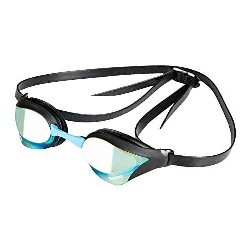 ARENA Unisex Cobra Core Swipe Anti-Fog Racing Swim Goggles for Men and Women Polycarbonate Mirror/Non-Mirror Lens