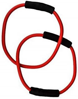 Pure Double Tubing Exercise Bands - Medium Resistance - Red & Black - 2 Levels - 1 Count