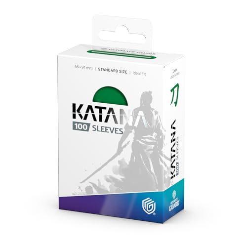 Ultimate Guard Katana Card Sleeves 66x91mm Jade Garden Standard Size - Tournament Quality, No PVC, Acid-Free, High Clarity, 100 Pack