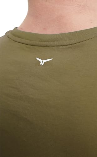 Men's Cut Off Workout Tank Top - Medium Army Green