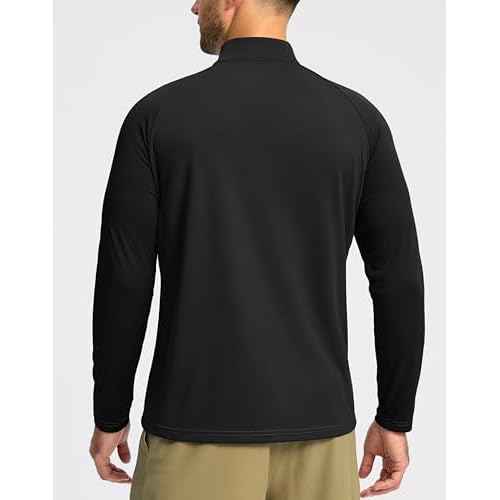 G Gradual Men's Running Shirts Long Sleeve Athletic Shirt Lightweight Quick Dry Quarter Zip Pullover for Men Workout Gym Golf