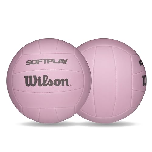Wilson Soft Play Volleyball - Official Size Pink Indoor/Outdoor