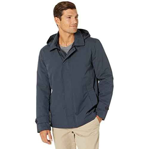 Cole Haan Men's Classic 29" Hooded City Rain Jacket