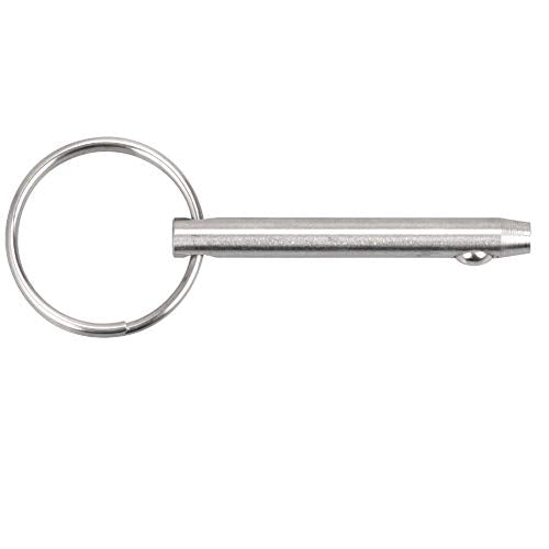 Stainless Steel Quick Release Pins for Marine Bimini Top 4 Pack - 0.25 Inch Diameter